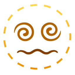 dizzy and dotted line face