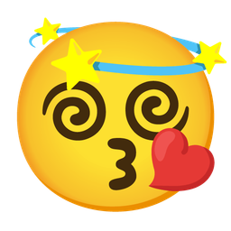 Dizzy and Face blowing a kiss