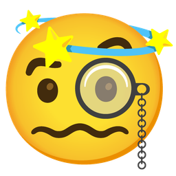 dizzy and face with monocle