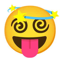 Dizzy and Face with tongue