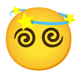 dizzy and face without mouth