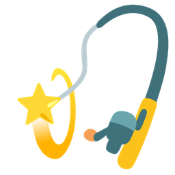 dizzy and fishing pole