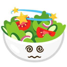 dizzy and green salad