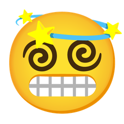 dizzy and grimacing face