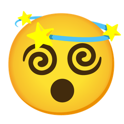 dizzy and hushed face