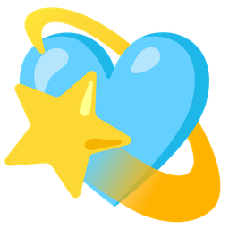 dizzy and light blue heart