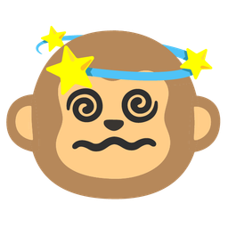 dizzy and monkey face