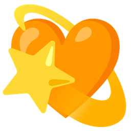 dizzy and orange heart