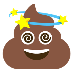 dizzy and pile of poo