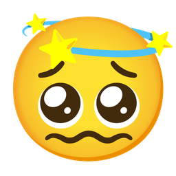 dizzy and pleading face