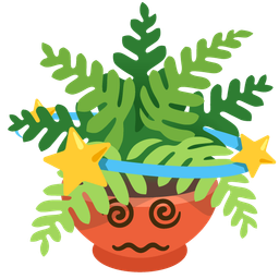 dizzy and potted plant