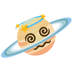 dizzy and ringed planet