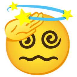 dizzy and saluting face