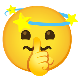 dizzy and shushing face