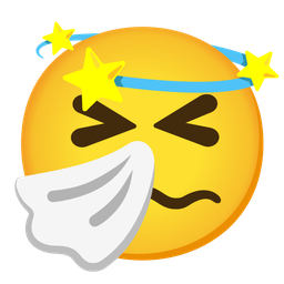 dizzy and sneezing face