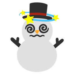 dizzy and snowman without snow