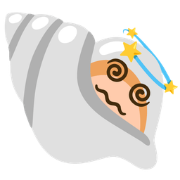 dizzy and spiral shell
