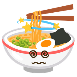 dizzy and steaming bowl
