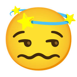 dizzy and unamused face