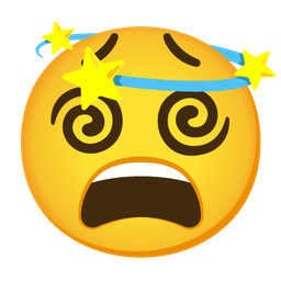 dizzy and weary face