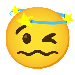 Dizzy and Winking face