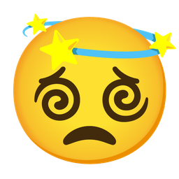 dizzy and worried face