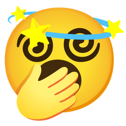 dizzy and yawning face