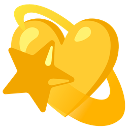 dizzy and yellow heart