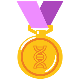 dna and 1st place medal