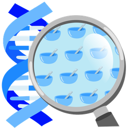 dna and bowl with spoon