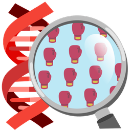 dna and boxing glove