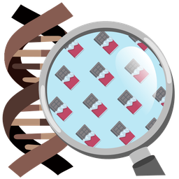 dna and chocolate bar