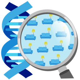 dna and couch and lamp