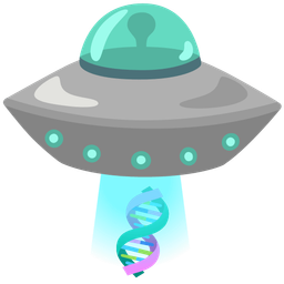 dna and flying saucer