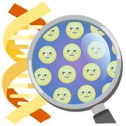 dna and full moon face