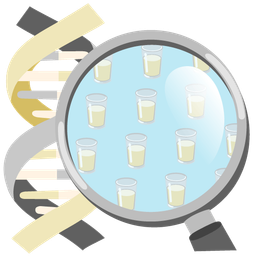 dna and glass of milk