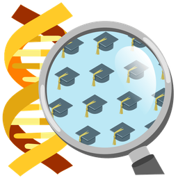 dna and graduation cap