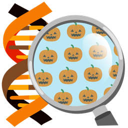 dna and jack-o-lantern