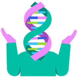 dna and person shrugging