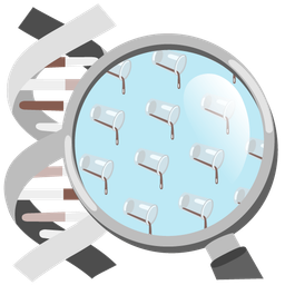 dna and pouring liquid