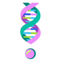 dna and red exclamation mark