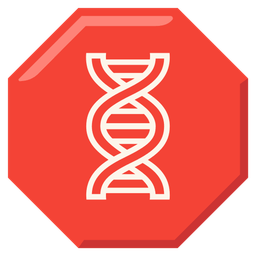 dna and stop sign