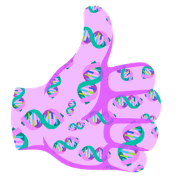 dna and thumbs up
