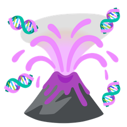 dna and volcano