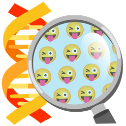 Dna and Winking face with tongue