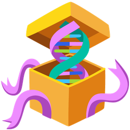 dna and wrapped gift