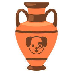Dog face and Amphora