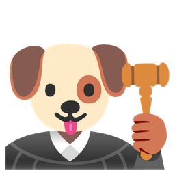 Dog face and Balance scale