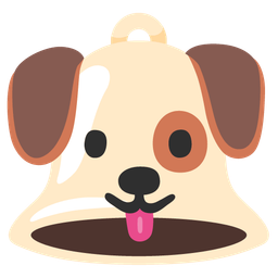 Dog face and Bell