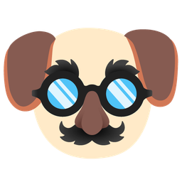 Dog face and Disguised face